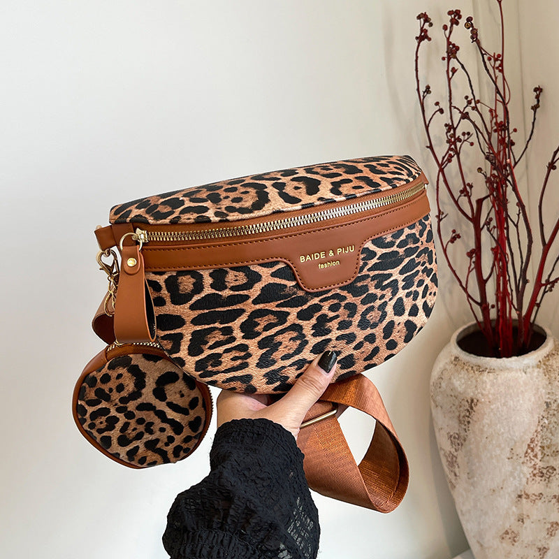 Laxswe Leopard Shoulder Bag